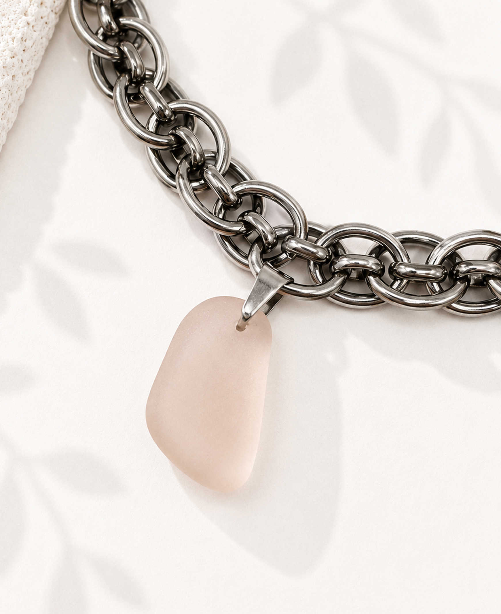 Coral Sea Glass Statement Necklace