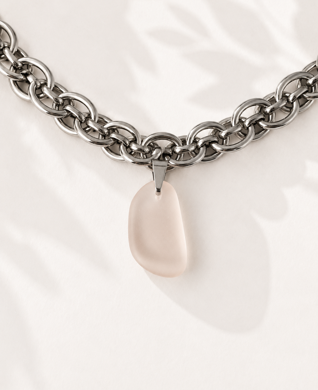 Coral Sea Glass Statement Necklace