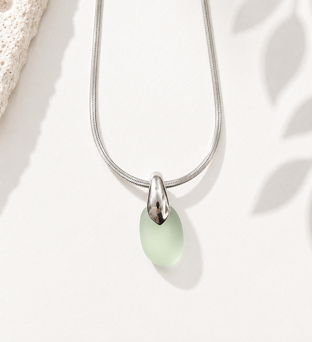 Mint Drop Necklace