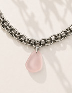 Blush Sea Glass Statement Necklace