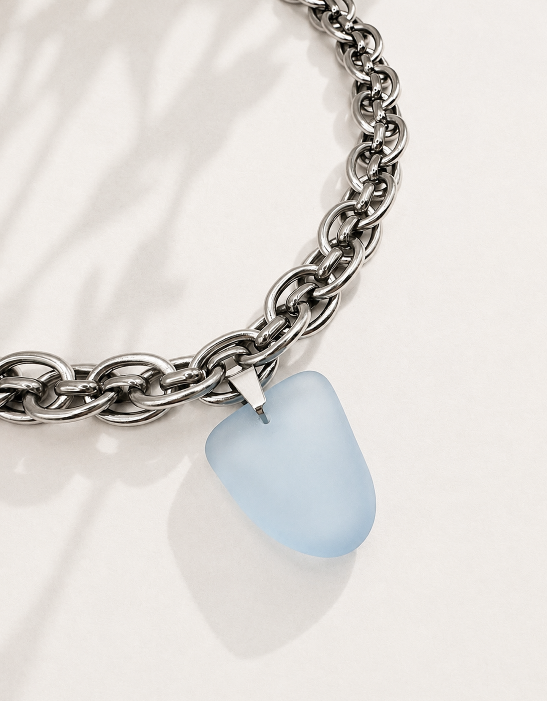 Deep Sea Glass Statement Necklace