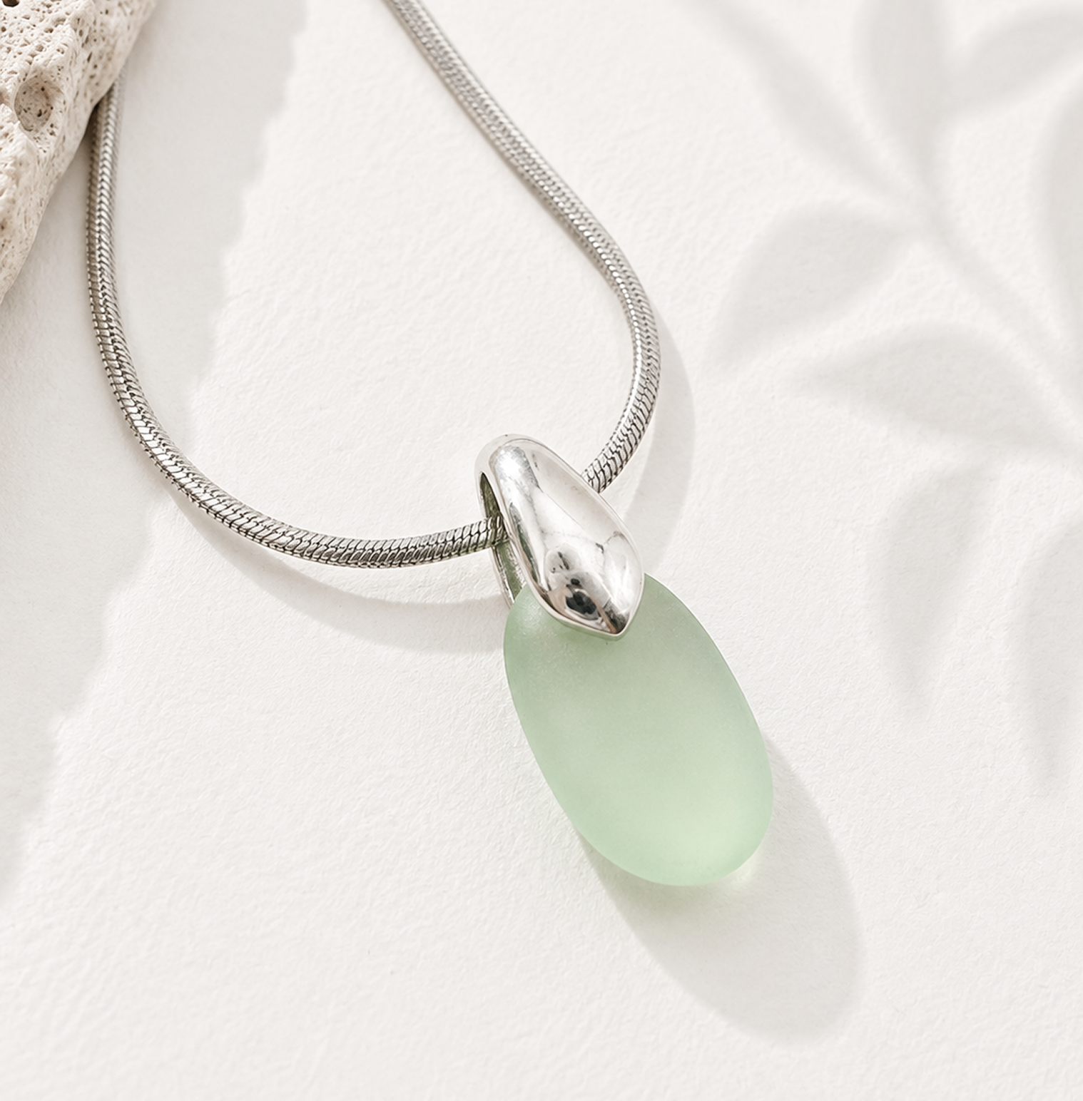 Mint Drop Necklace