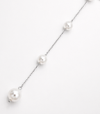 MAREA Pearl Lariat Necklace