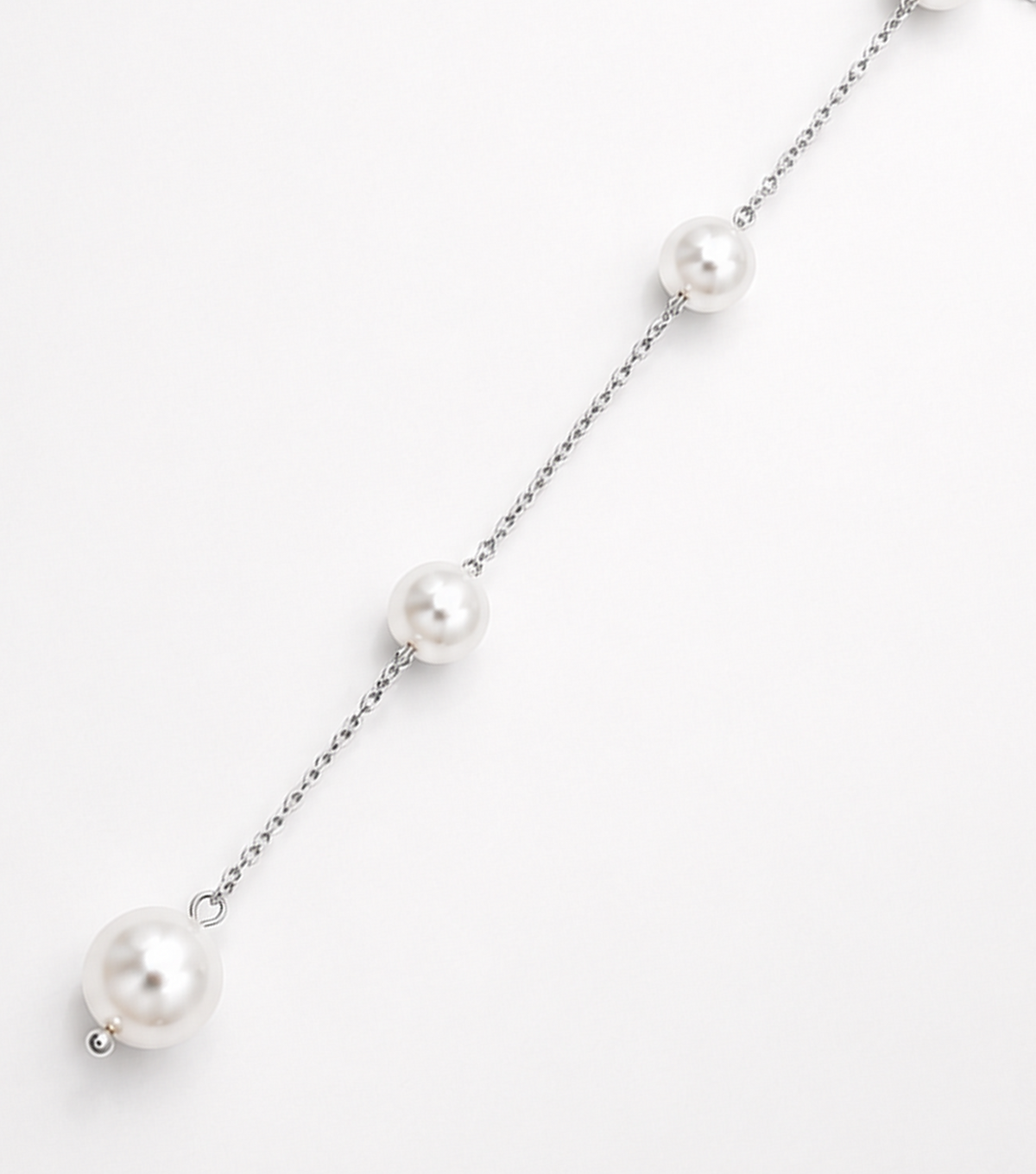 MAREA Pearl Lariat Necklace