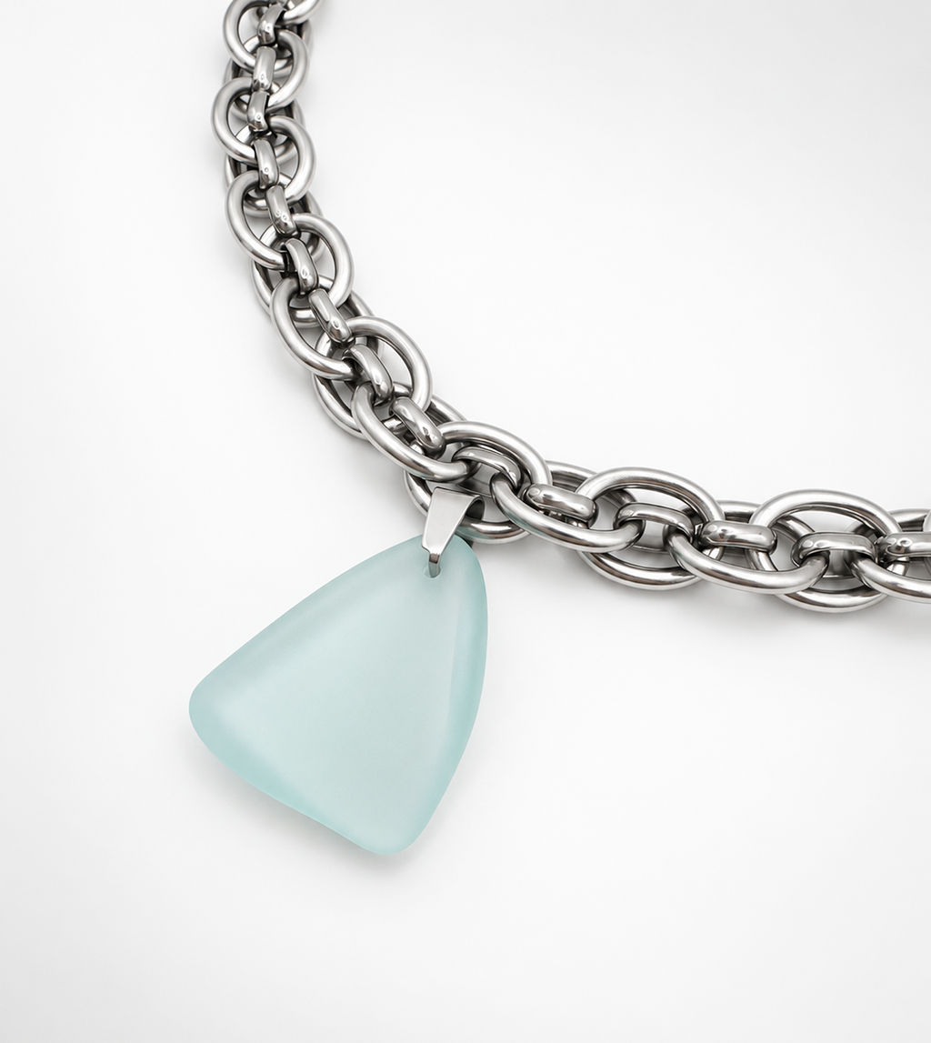 Lagoon Sea Glass Statement Necklace