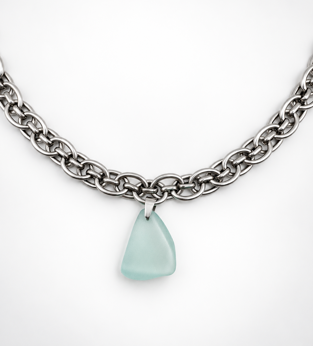 Lagoon Sea Glass Statement Necklace