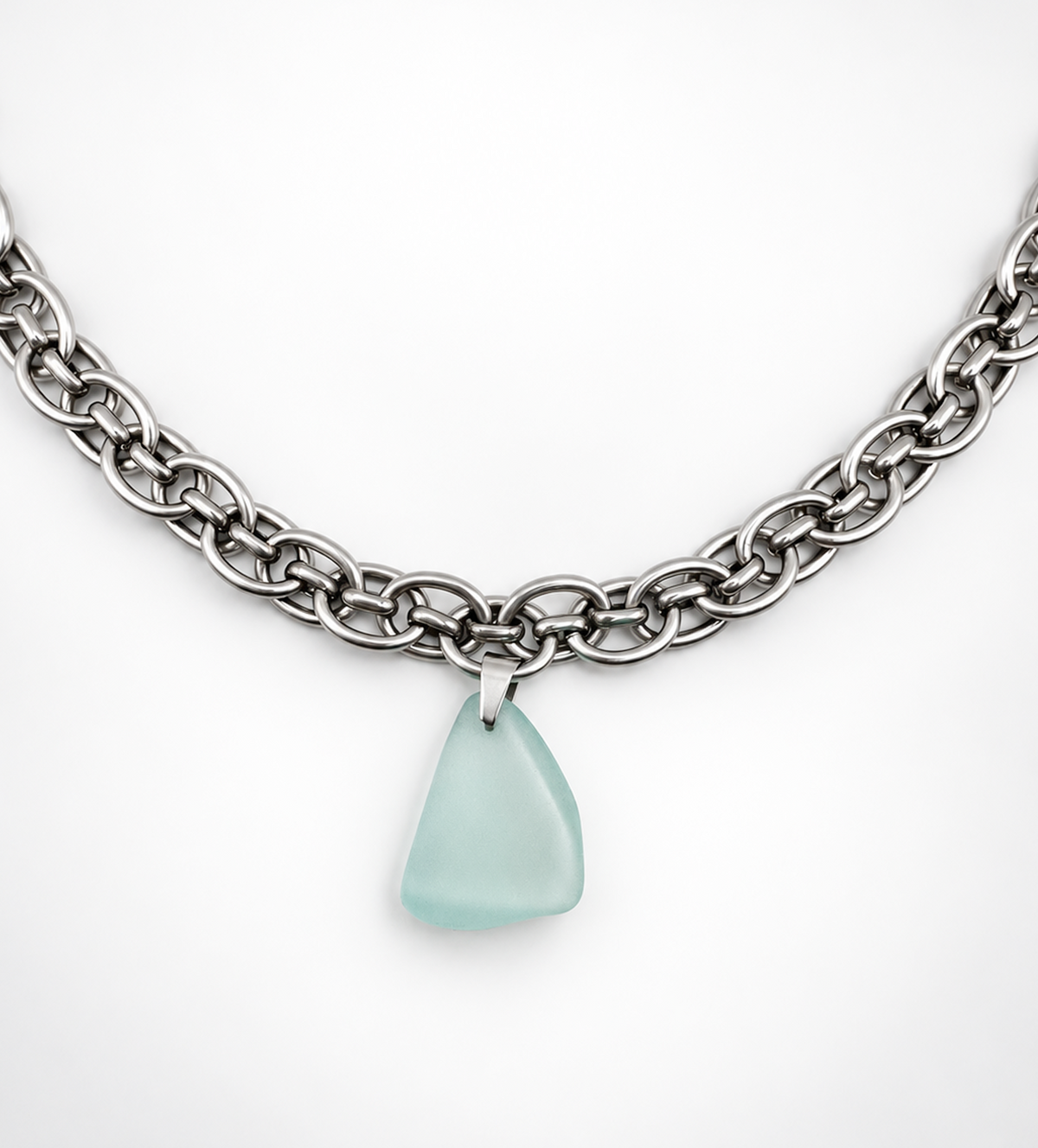 Lagoon Sea Glass Statement Necklace