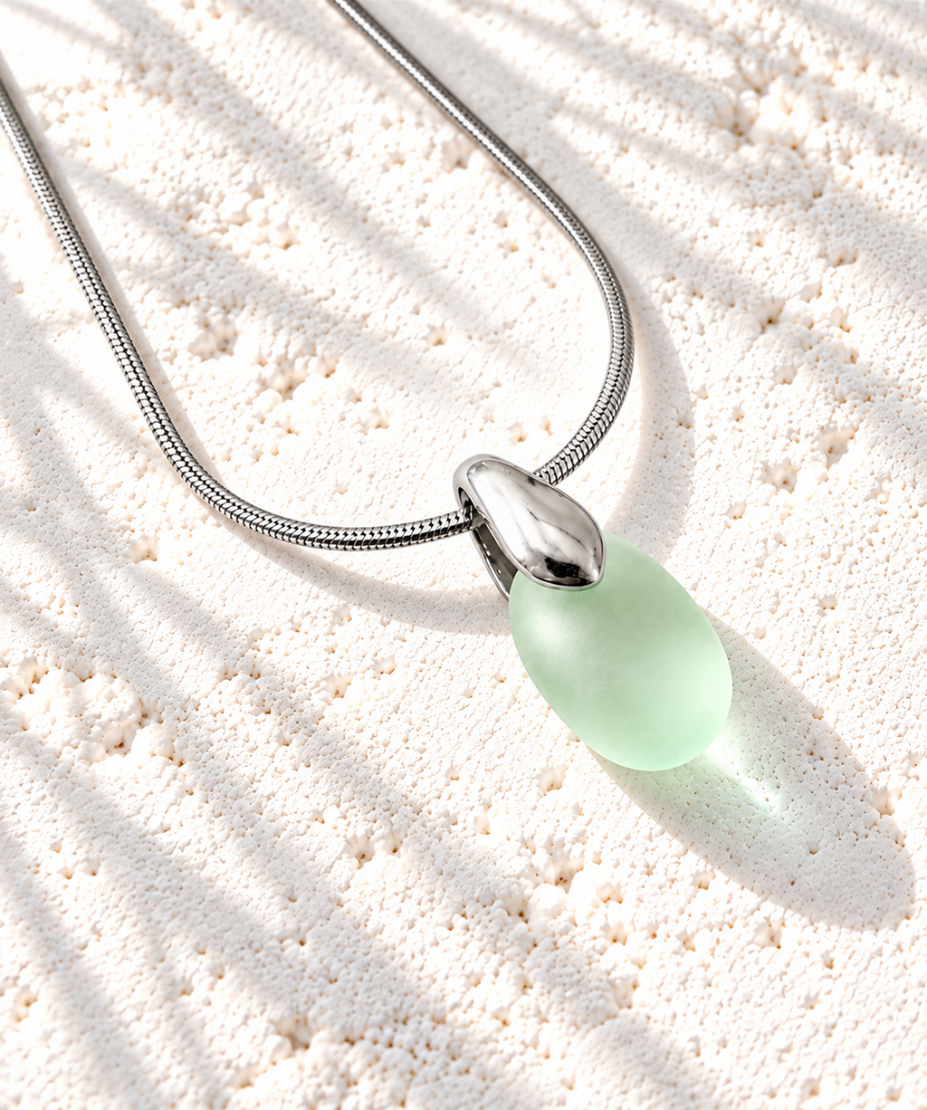 Mint Drop Necklace