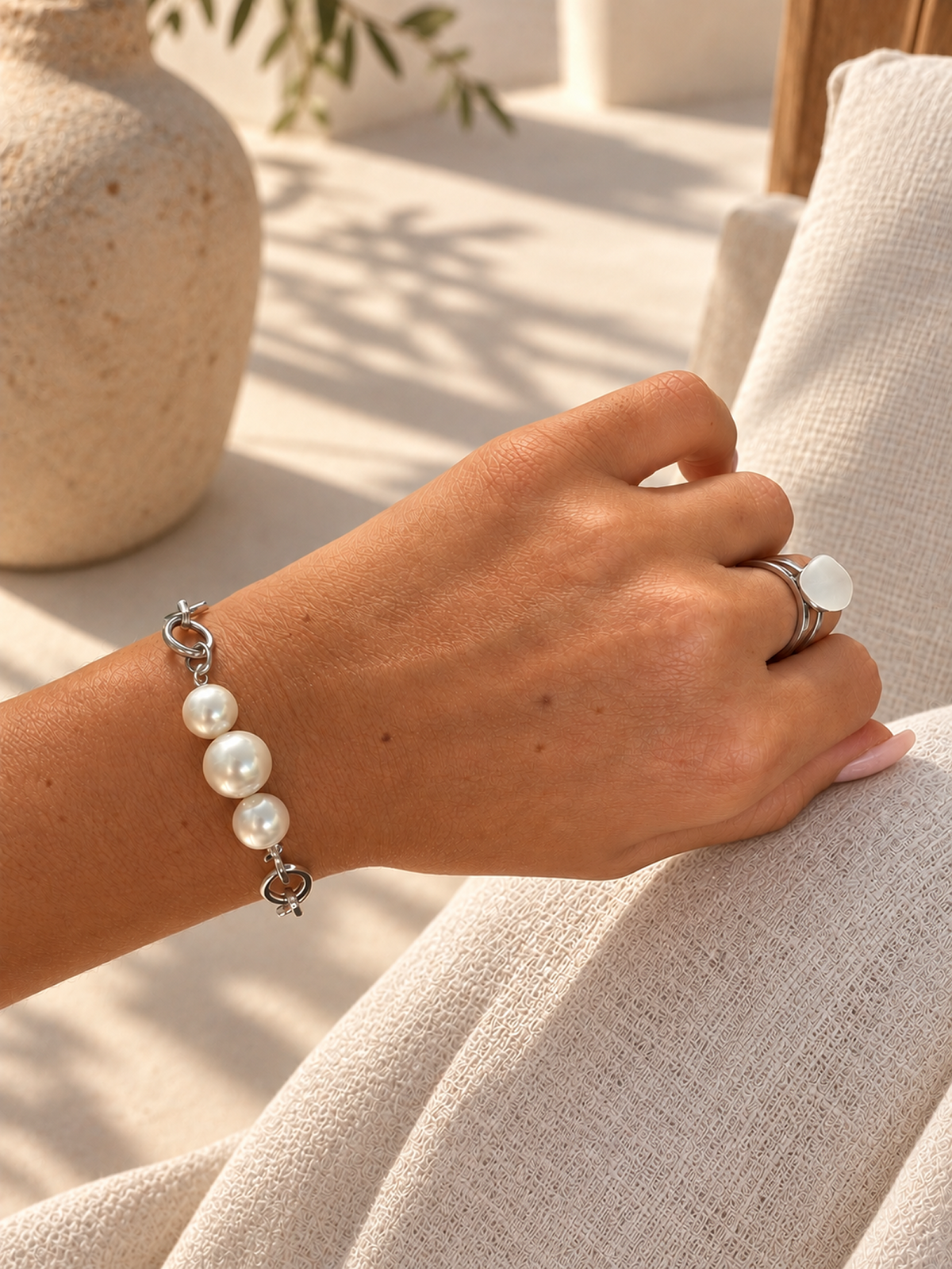 CALA Pearl Chain Bracelet