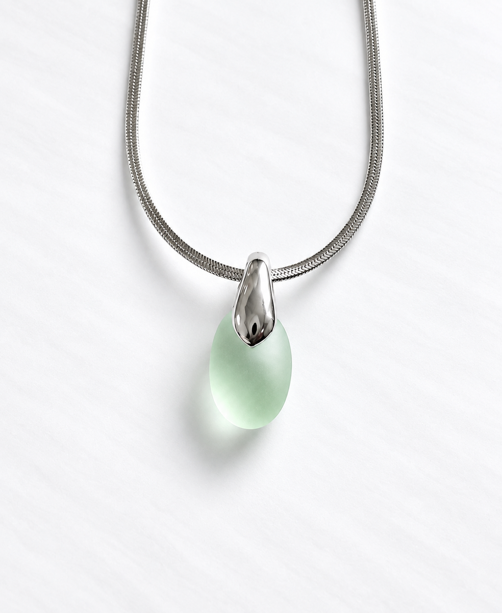 Mint Drop Necklace