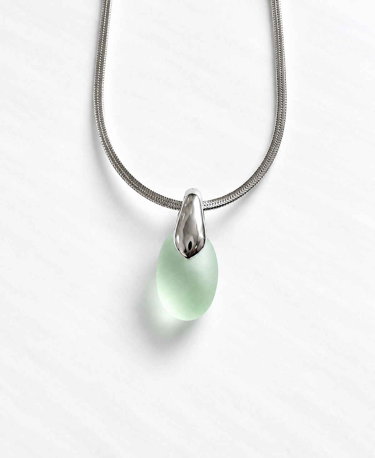 Mint Drop Necklace